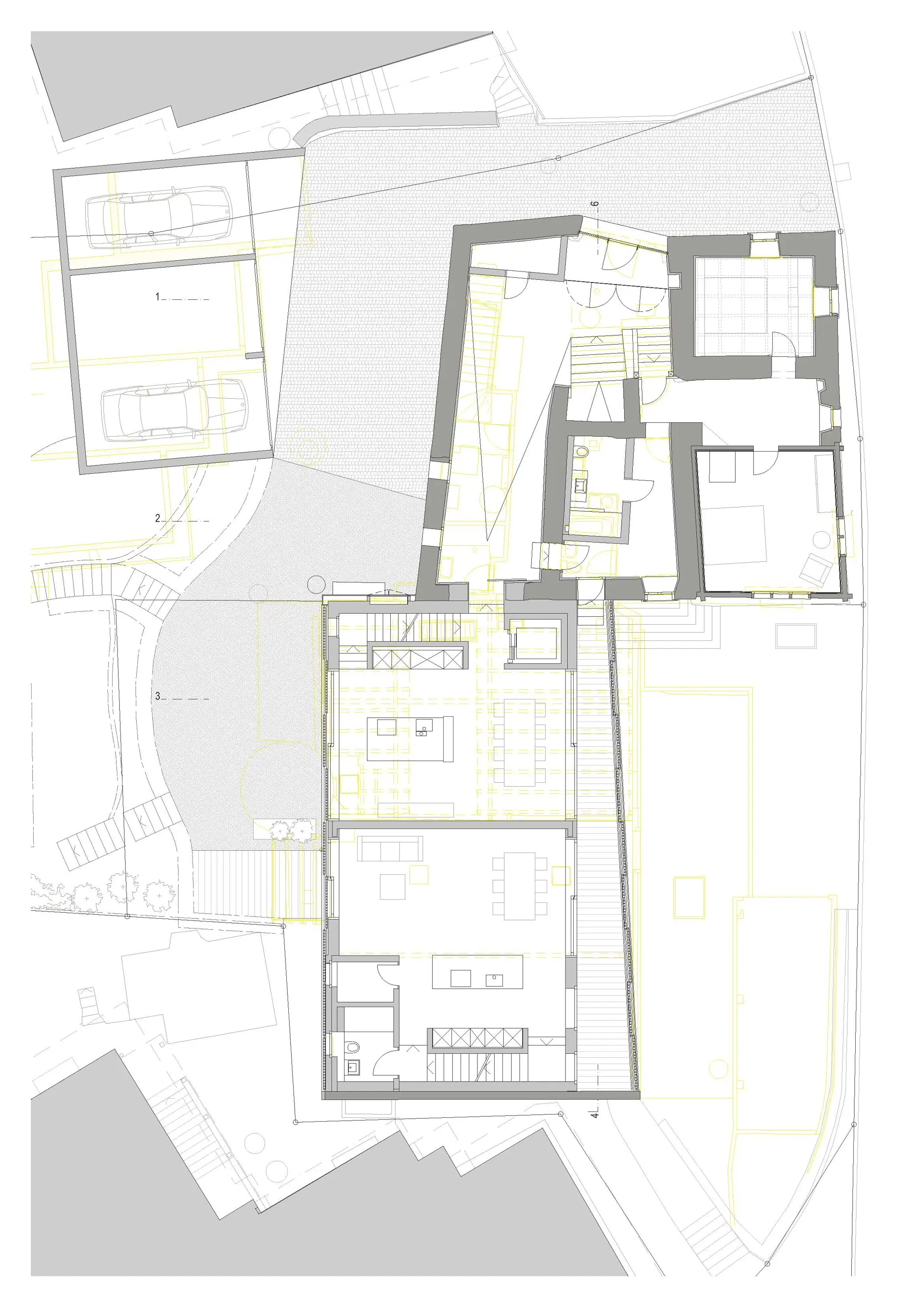 38_Sanierung und Umbau Wohnhaus Canossa mit Stall_Via principala Laax_Grundriss Erdgeschoss
